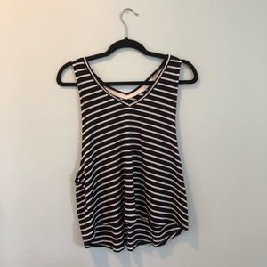 The Hanger: navy and white striped tank!
